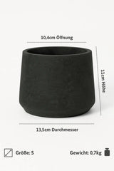 Patt Black Washed Größe S [v=S|ø13.5|ö10.4|h11]