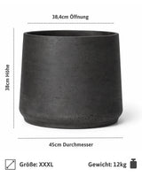 Patt Black Washed Größe XXXL [v=XXXL|ø45|ö38.4|h38]