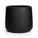 Patt Fiberstone Schwarz Pflanzkuebel Rund Innen_Aussen
