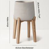 Patt Grey Washed Feet high Größe XXL [v=XXL|ø43.5|ö28.5|h65|t27.3]