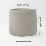 Patt Grey Washed Größe XXL [v=XXL|ø34|ö28.6|h28.5]