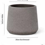 Patt Mocha Washed Pflanzkübel Blumentopf aus Fiberclay [v=l] 