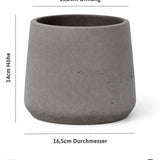 Patt Mocha Washed Pflanzkübel Blumentopf aus Fiberclay [v=m] 