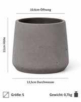 Patt Mocha Washed Pflanzkübel Blumentopf aus Fiberclay [v=s] 