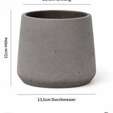 Patt Mocha Washed Pflanzkübel Blumentopf aus Fiberclay [v=s] 