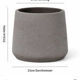 Patt Mocha Washed Pflanzkübel Blumentopf aus Fiberclay [v=xl] 