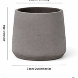 Patt Mocha Washed Pflanzkübel Blumentopf aus Fiberclay [v=xxl] 
