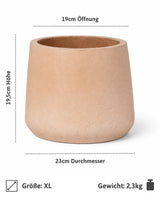 Patt Terrakotta Clay Washed Pflanzkübel aus Fiberclay [v=xl]