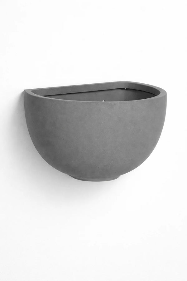 Wandpflanzschale Wally Peter Grau aus Fiberstone