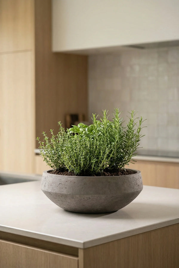 Vase Madu Mocha, wasserdicht aus glasfaserverstärktem Ton