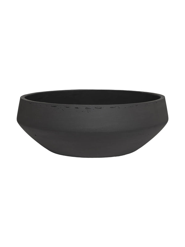 Vase Madu Schwarz, wasserdicht aus glasfaserverstärktem Ton