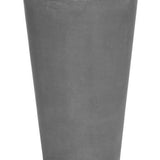 Belle Pflanzkübel Grau aus Fiberstone – runder Kübel im Lifestyle-Setting