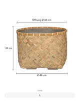Pflanzschale Nala Größe L – Maße: Ø 48 cm, Öffnung Ø 46 cm, Höhe 35 cm