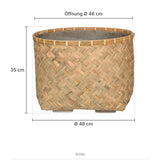 Pflanzschale Nala Größe L – Maße: Ø 48 cm, Öffnung Ø 46 cm, Höhe 35 cm