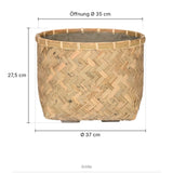 Pflanzschale Nala Größe M – Maße: Ø 37 cm, Öffnung Ø 35 cm, Höhe 27,5 cm