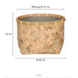 Pflanzschale Nala Größe S – Maße: Ø 29 cm, Öffnung Ø 27 cm, Höhe 22 cm