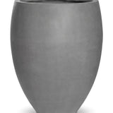 Hoher Pflanzkübel Bond Grau aus Fiberstone Größe L – freigestellt
