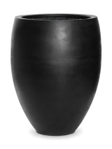 Hoher Pflanzkübel Bond Schwarz aus Fiberstone Größe M – freigestellt