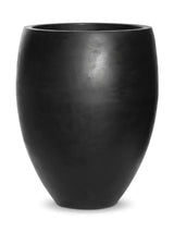 Hoher Pflanzkübel Bond Schwarz aus Fiberstone Größe L – freigestellt