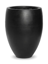 Hoher Pflanzkübel Bond Schwarz aus Fiberstone Größe S – freigestellt