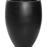 Hoher Pflanzkübel Bond Schwarz aus Fiberstone Größe S – freigestellt
