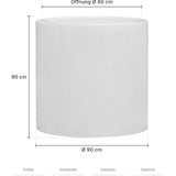Großer Pflanzkübel Jumbo Max Hochglanz Weiß Größe L – Maße: Ø 90 cm, Öffnung Ø 80 cm, Höhe 90 cm