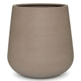 Pflanzkübel Pax Taupe aus robustem Fiberstone Größe XL – freigestellt