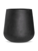 Pflanzkübel Pax Schwarz aus robustem Fiberstone Größe XL – freigestellt