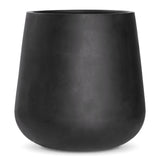 Pflanzkübel Pax Schwarz aus robustem Fiberstone Größe XL – freigestellt