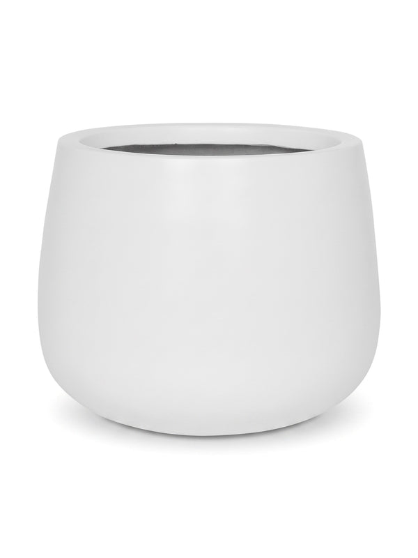 Übertopf Mini Pax Matt Weiß aus Fiberstone