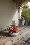 Pflanzschale Tara Grau aus robustem Fiberstone