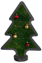 Waldmoos Piktogramm Weihnachtsbaum mit Ständer